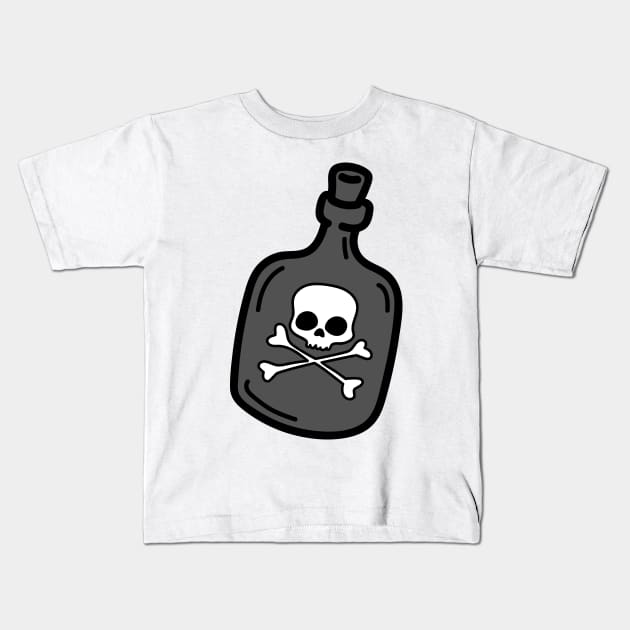 Poison Bottle Kids T-Shirt by Jessimk